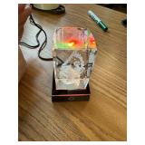 YWHL 3D Crystal Easter Jesus Nativity Scene with Light Base