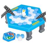 SS Save Penguin On Ice Game - Puzzle Table Knock Block