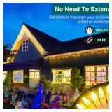 792 LED, 176 Drops, 82ft 8 Modes Waterproof Christmas Lights.