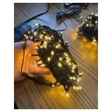 2-Pack 66FT 200 LED Christmas Lights, 13 Modes, Extendable