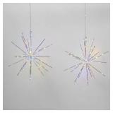 2pk Christmas LED Starburst 140 Lights Multicolor - Wondershop