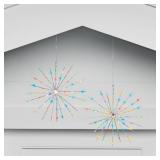 2pk Christmas LED Starburst 140 Lights Multicolor - Wondershop