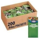 Kraft Italian Dressing Bulk Box - 200 0.5 oz Packets (NO VISIBLE EXP DATE)