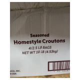 Fresh Gourmet Seasoned Homestyle Croutons 2.5 LB Bag (NO VISIBLE EXP DATE)