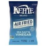 Kettle Brand Potato Chip Salt and Vinegar 6- 1.7 Oz Bags