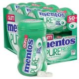 Mentos Gum Sugar-Free Spearmint Chewing Gum  50 Pieces  (6 Bottles of 50)