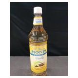 Monin Sugar Free Syrup Size: 1 liter  Flavor: Vanilla (plastic)