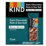 KIND DARK CHOCOLATE NUTS & SEA SALT BAR, 12-1.4OZ BARS