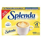 2pk SPLENDA NO CALORIE SWEETENER, 100 PACKETS EACH