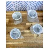 4 Sets Labor Day Centerpieces for Tables Red White and Blue American Patriotic Flowers Decorations Include 11.81 Inch Artificial Berry Stem Stars Picks and Vase for Home Office