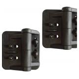 Cornerstone Black Nylon Polymer Medium Size Multi Adjustable Hinges | Fasteners Included | 2 Hinges Included | CH200F-SD-BK