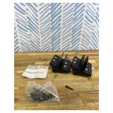 Cornerstone Black Nylon Polymer Medium Size Multi Adjustable Hinges | Fasteners Included | 2 Hinges Included | CH200F-SD-BK