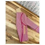 pink and white striped Rockstar Original activewear jacket Medium