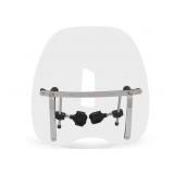 Large 19"x17" Clear Windshield Compatible with Honda Magna Shadow Spirit Sabre Kawasaki Vulcan Vn Harley Davidson Sportster Dyna Glide Softail Suzuki Savage Intruder Volusia Boulevard Yamaha Cruiser