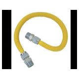 Brasscraft Manufacturing 0.5 in. Mip x 48 in. Stainless Steel 0.625 in. Pro Coat Gas Connector