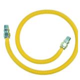 Brasscraft Manufacturing 0.5 in. Mip x 48 in. Stainless Steel 0.625 in. Pro Coat Gas Connector