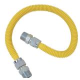 Brasscraft Manufacturing 0.5 in. Mip x 48 in. Stainless Steel 0.625 in. Pro Coat Gas Connector