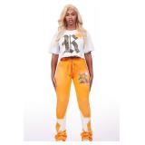 Delgera White/Orange T-Shirt Trackset Medium