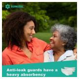 SUNKISS TrustPlus Adult Diapers, Incontinence Briefs with Tabs for Men and Women, Unisex, S/M, 15 Ct
