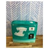 SUNKISS TrustPlus Adult Diapers, Incontinence Briefs with Tabs for Men and Women, Unisex, S/M, 15 Ct