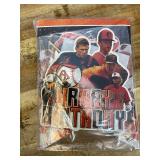 Oriles Baseball Birthday Party Decorations with Happy Birthday Banner, Cake Topper, Balloons in Red, White, Blue for Fans