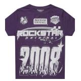 Boys Amos Purple/White Graphic T-Shirt