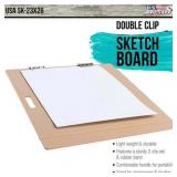 US Art Supply 23"x26" Artist Field Sketch Tote Board Drawing Heavy-Duty Clip