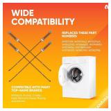 Canamax W10780045 Washer Suspension Rods Kit - Compatible with Whirlpool Kenmore Amana Washers - Replaces W10537442 AP5971396 W10821951 - Pack of 4