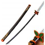 damdos Halloween Prop Anime Cosplay Sword, Demon Foam Swords,41" Demo Fantasy Agatsuma Zenitsu Swords Satoman Tanjirou Swords Shinazugawa Sanemi Birthday Gifts(Kochou Shinob)