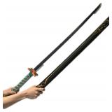 damdos Halloween Prop Anime Cosplay Sword, Demon Foam Swords,41" Demo Fantasy Agatsuma Zenitsu Swords Satoman Tanjirou Swords Shinazugawa Sanemi Birthday Gifts(Kochou Shinob)
