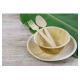 Concession  Disposable Palm Leaf Bowls. 5 Inches Strong and Reusable Party Bowls (25 Count, 5" Bowls).Eco-Friendly & 100% Natural