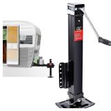 8000 lbs Heavy Duty Trailer Jack, 28.6" Vertical Travel, Adjustable Drop Leg, for Utility Trailers, Yacht Trailers, Boat Trailer Jacks,Black