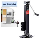 8000 lbs Heavy Duty Trailer Jack, 28.6" Vertical Travel, Adjustable Drop Leg, for Utility Trailers, Yacht Trailers, Boat Trailer Jacks,Black