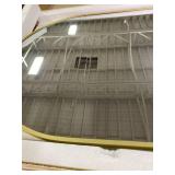 Full Length Mirror Door Hanging, Door Mirror, Over The Door Mirror Full Length, 50"x16" Bathroom Door Mirror, Long Mirror for Bedroom Living Room Locker Room (Gold)