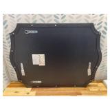 Retails for $200! 36"L x 24"W ANDY STAR Matte Black Mirror, 24x36 Inch Scalloped Bathroom Mirror, Unique Wavy Rectangle Mirror in Stainless Steel Metal 1 Frame, Wall Mount Vertical or Horizontal