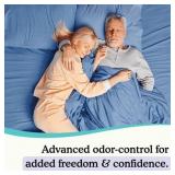 Because Premium Overnight Plus Incontinence Underwear - White, XL, 20 Ct