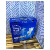 Carex Toilet Seat Riser With Quick-Lock, Raised Toilet Seat Adds 4 Inches of Height to Toilet - Toilet Seat Lifter With 300 Pound Weight Capacity, Slip-Resistant