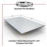 Dynamat Flexible Self Adhesive Sound Deadener Hoodliner, Silver Finish