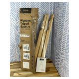 DJAR 3 Pcs 63" Wooden Easel Stand for Sign, Dual-use Adjustable Height, Wood Floor Display Easel for Wedding, Welcome Board, Poster, Picture, Photo- Natural