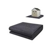 8.2x6ft Outdoor Storage Shed Floor Protector, Non Slip Garage Carport Oil Mat, Flooring Protector Pad for Patio, Furniture, Moto, Car