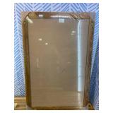 Real Wooden Framed Magnetic Dry Erase Whiteboard, 24" X 36", Vertical/Horizontal Wall Mount, Includes Black Marker, Eraser and 4 Magnets, by Better Office Products (Rustic Brown)