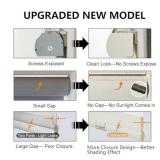 34"W x 72"H Ready Made Persilux Cordless Zebra Blinds for Windows with Jacquard Pattern Insulated Roller Shades Light Filtering Sheer Window Shades for Home, Office and Door (34" W x 72" H, Cream)