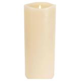 6.25x15-inch Luminara Grand Pillar Flameless LED Candle, Ivory 6.25" x 15", Battery Operated Real Wax w/Timer, Moving Flame, Realistic Unscented Home Decor Safe