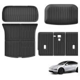 Retails for $186! Launch Rear Trunk Seat Backrest Cushion Anti-Kick Mat Car Accessories TPE Trunk Protection Pad Compatible for 2025 Tesla Model Y