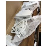 Retails for $182! Modway Render Wall Mounted Bathroom Cabinet in Walnut - 23.5 Inch Compact Wall Storage with Slatted Doors and Adjustable Shelves for Bathroom or Laundry Room