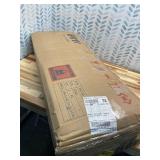 Retails for $182! Modway Render Wall Mounted Bathroom Cabinet in Walnut - 23.5 Inch Compact Wall Storage with Slatted Doors and Adjustable Shelves for Bathroom or Laundry Room