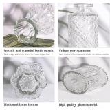 Set of 12 Glass Bud Vase Set, Small Vintage Clear Flower Vase Centerpieces for Table Bulk Cute Rustic Style Mini Vase for Home Decor Wedding Baby Shower Birthday Party