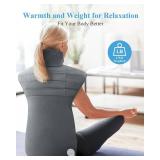 Heating Pad for Neck and Shoulders and Back Pain Relief, Birthday Gifts for Women Men Mom Dad, FSA Eligible Items Only List, Large Heat Pad for Back 6 Heat Settings 4 Timers Auto-Off, 22"x37" Grey