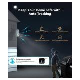 blurams 2K Outdoor Camera Wired, 5GHz/2.4GHz Wi-Fi Cameras for Home Security Outside with 360 PTZ, Color Night Vision, Motion Detection Tracking, Two-Way Audio, IP66 Weatherproof, Works with Alexa