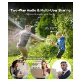 blurams 2K Outdoor Camera Wired, 5GHz/2.4GHz Wi-Fi Cameras for Home Security Outside with 360 PTZ, Color Night Vision, Motion Detection Tracking, Two-Way Audio, IP66 Weatherproof, Works with Alexa